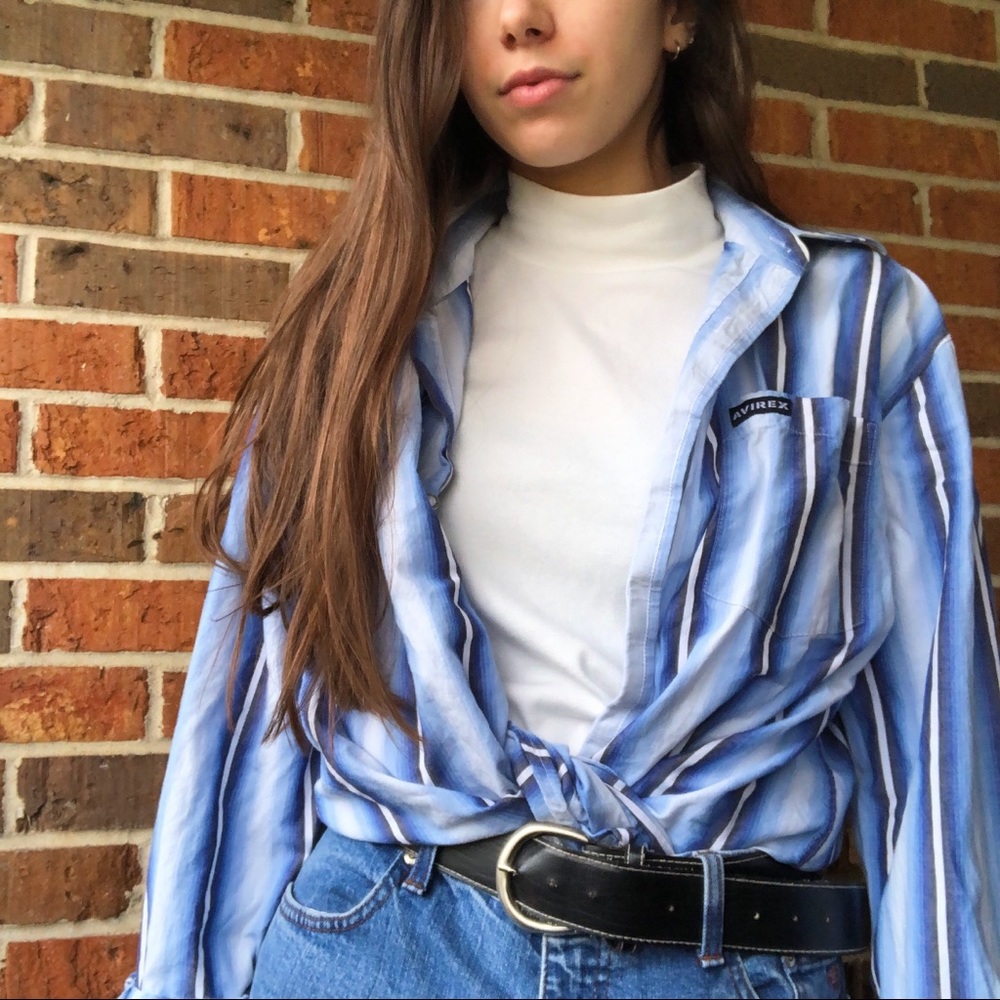SOLD🎁 ‘AVIREX’ striped button up